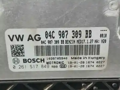 Автозапчастина б/у ебу контролер двигуна для audi q2 (gab) 30 tfsi advanced посилання на oem iam 04c907309bb  0261s17849