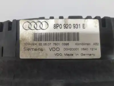 Автозапчастина б/у панель інструментів для audi a3 (8p) atraccion посилання на oem iam 8p0920931e d0h2000106401214 
