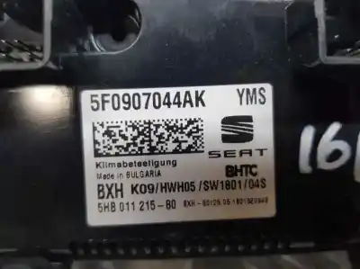 Peça sobressalente para automóvel em segunda mão comando de sofagem (chauffage / ar condicionado) por seat leon st (5f8) style connect referências oem iam 5f0907044ak  