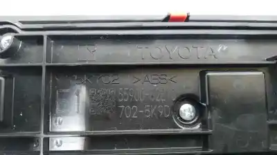 Peça sobressalente para automóvel em segunda mão comando de sofagem (chauffage / ar condicionado) por toyota corolla (e21) hybrid style referências oem iam 5590002e10  