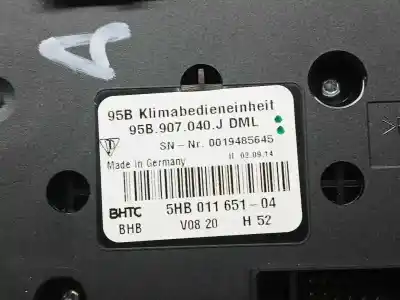 Second-hand car spare part climate control for porsche macan (typ ) s diesel oem iam references 95b907040j  5hb011651