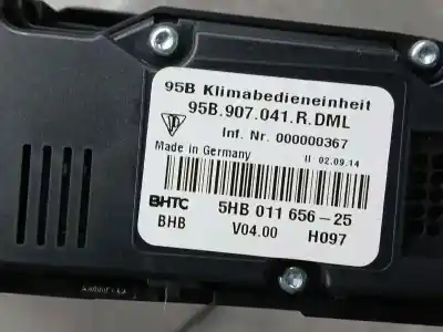 Second-hand car spare part climate control for porsche macan (typ ) s diesel oem iam references 95b907040j  5hb011651