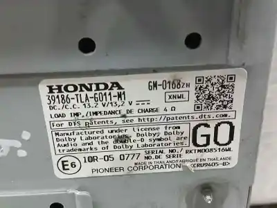 Автозапчастина б/у антенний підсилювач для honda cr-v elegance hybrid 2wd посилання на oem iam 39186tla6011m1  10r050777