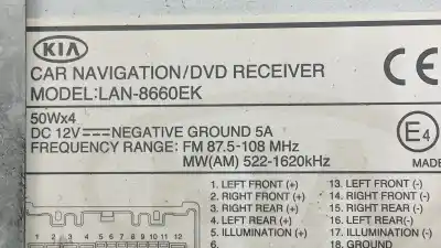 Second-hand car spare part gps navigation system for kia carnival ex oem iam references lan8660ek 5221620khz 