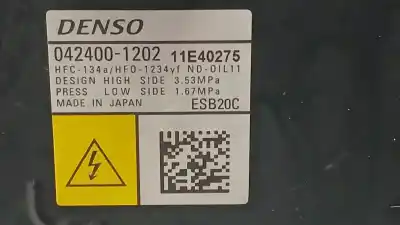 Peça sobressalente para automóvel em segunda mão compressor de ar condicionado a/a a/c por toyota corolla (e21) hybrid active referências oem iam 8837047092 424001202 denso esb20c