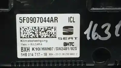 Peça sobressalente para automóvel em segunda mão comando de sofagem (chauffage / ar condicionado) por seat ateca (kh7) xperience referências oem iam 5f0907044ar 5hb014717 