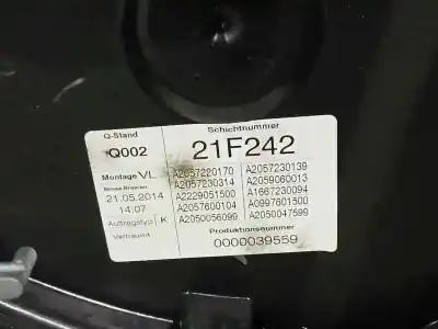 Автозапчасти б/у регулятор стекла переднего левого за mercedes-benz clase c (w205) lim. c 220 cdi bluetec (205.004) ссылки oem iam a2057220170