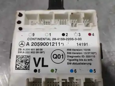 Автозапчасти б/у комфортный модуль за mercedes-benz clase c (w205) lim. c 220 cdi bluetec (205.004) ссылки oem iam a2059001211  