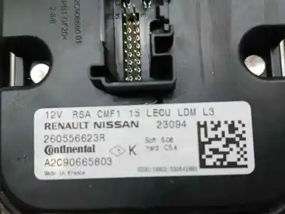 Second-hand car spare part light control unit for renault clio v business edition oem iam references 260556623r  a2c90665803