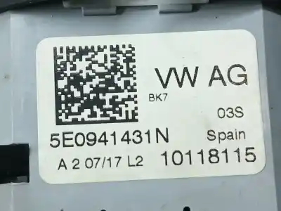 Second-hand car spare part headlights switch for skoda rapid ambition oem iam references 5e0941431n  