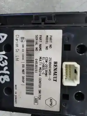 Second-hand car spare part multifunction switch for renault scenic iii dynamique oem iam references 253b00345r  csw2013rnh