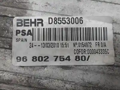 Peça sobressalente para automóvel em segunda mão intercooler por citroen c3 picasso sx referências oem iam 9680275480  d8553006