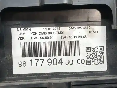 Peça sobressalente para automóvel em segunda mão quadrante por opel combo life innovation referências oem iam 9817790480  