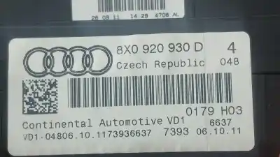 Автозапчастина б/у панель інструментів для audi a1 (8x) attraction посилання на oem iam 8x0920930d a2c30105700  Автозапчастина б/у панель інструментів для audi a1 (8x) attraction посилання на oem iam 8x0920930d a2c30105700