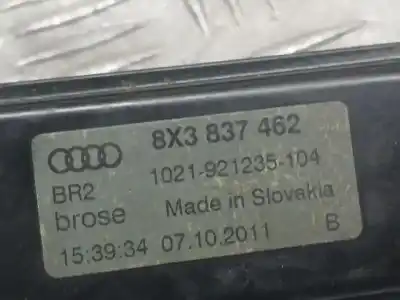 Автозапчастина б/у регулятор переднього правого скла для audi a1 (8x) attraction посилання на oem iam 8x3837462 1021921235104 brose electrico 2 pins