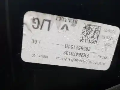 Second-hand car spare part left tailgate light for renault talisman executive oem iam references 265552154r  