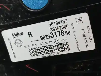Автозапчастина б/у правий ліхтар для opel corsa f gs посилання на oem iam 9829317880 90194157 