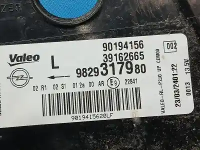 Second-hand car spare part left tailgate light for opel corsa f gs oem iam references 9829317980  90194156