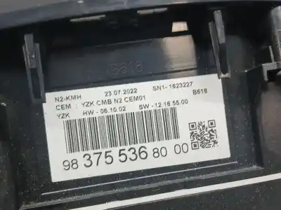 Second-hand car spare part dashboard for citroen c3 comercial oem iam references 9837553680  