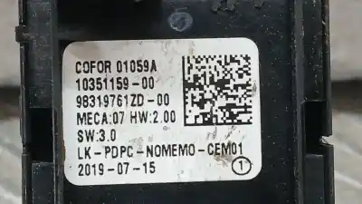 Second-hand car spare part left front power window switch for citroen c5 aircross (a_) 1.5 bluehdi 130 (acyhzj, acyhzr) oem iam references 983719761zd 10351159 