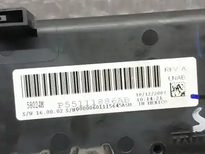 Peça sobressalente para automóvel em segunda mão comando de sofagem (chauffage / ar condicionado) por dodge avenger 2.0 crd referências oem iam p55111886ab 58024m 