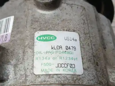 Second-hand car spare part air conditioning compressor for kia cee'd (jd) 1.6 crdi 136 oem iam references 97701a6701 f500jdccf03 hcc kl0a0479
