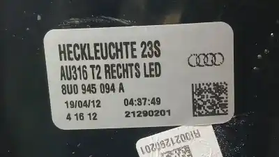 Автозапчасти б/у правый задний фонарь за audi q3 (8ub, 8ug) 2.0 tdi quattro ссылки oem iam 8u0945094a 21290201 