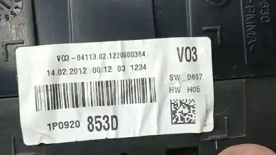 Peça sobressalente para automóvel em segunda mão quadrante por seat leon (1p1) 1.6 tdi referências oem iam 1p0920853d a2c53434925 