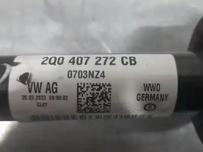 Автозапчасти б/у передняя правая трансмиссия за volkswagen t-cross (c11) 1.0 tsi ссылки oem iam 2q0407272cb  0703nz4