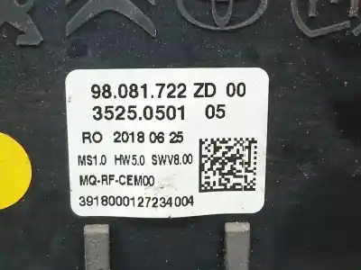 Автозапчастина б/у контроль опалення / кондиціонації для citroen jumpy furgón (v_) 1.6 bluehdi 95 посилання на oem iam 98081722zd 35250501 