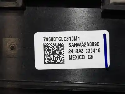 Peça sobressalente para automóvel em segunda mão comando de sofagem (chauffage / ar condicionado) por honda civic x fastback (fc_, fk_) 1.0 vtec referências oem iam 79600tglg610m1