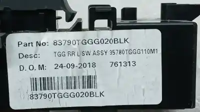 Peça sobressalente para automóvel em segunda mão botão / interruptor elevador vidro traseiro esquerdo por honda civic x fastback (fc_, fk_) 1.0 vtec referências oem iam 83790tggg020blk 761313 