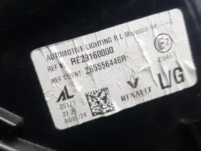 Second-hand car spare part left tailgate light for renault austral techno oem iam references 265556446r  