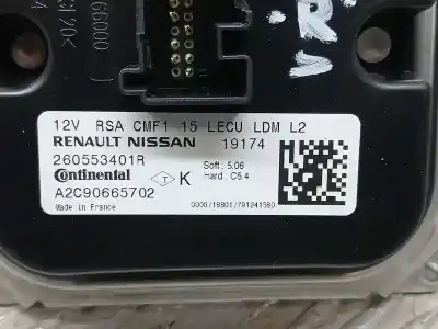 Second-hand car spare part light control unit for renault captur zen oem iam references 260553401r a2c90665702 