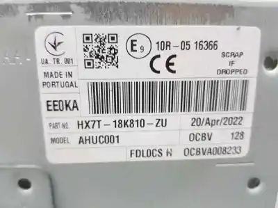 Автозапчасти б/у аудиосистема / радио cd за ford ecosport (cr6) active ссылки oem iam hx7t18k810zu  