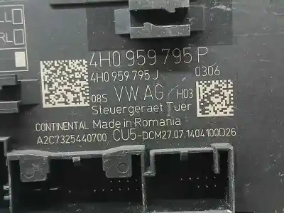 Second-hand car spare part electronic module for porsche macan (typ ) s diesel oem iam references 4h0959795p  a2c7325440700