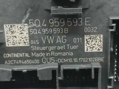 Second-hand car spare part electronic module for seat ateca (kh7) style oem iam references 5q4959593e  a2c7494650400