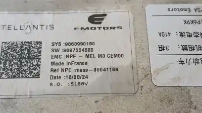 Second-hand car spare part complete engine for jeep avenger (j2) electric oem iam references zk02 5003790 