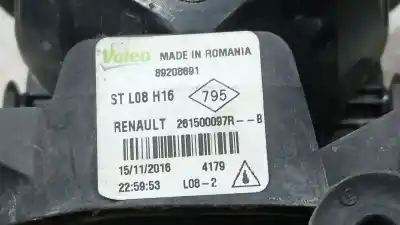 Автозапчасти б/у правая противотуманная фара за renault megane iv fastback (b9a/m/n_) 1.5 dci 110 (b9a3) ссылки oem iam 261500097r 89208691 