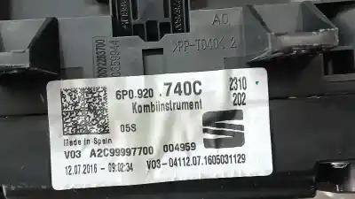 Автозапчастина б/у панель інструментів для seat ibiza iv (6j5, 6p1) 1.0 tsi посилання на oem iam 6p0920740c a2c99997700 