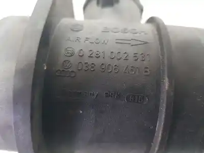 Pezzo di ricambio per auto di seconda mano misuratore di flusso per audi a3 (8p1) 1.9 tdi riferimenti oem iam 038906461b 0281002531 