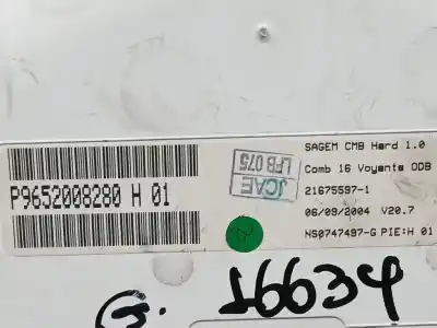 Peça sobressalente para automóvel em segunda mão quadrante por citroen c2 (jm_) 1.1 referências oem iam 9652008280 ns0747497g 