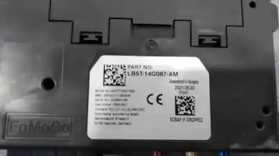 Peça sobressalente para automóvel em segunda mão módulo bluetooth por ford puma titanium referências oem iam lb5t14g087xm  a2c7714331000
