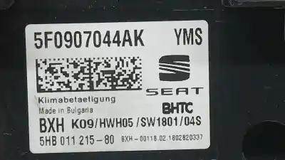 Автозапчастина б/у клімат-контроль для seat leon (5f1) 1.4 tgi посилання на oem iam 5f0907044ak 5hb01121580 