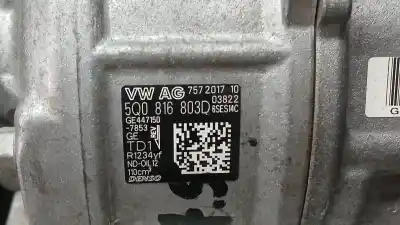 Автозапчасти б/у компрессор кондиционера воздуха за seat leon (5f1) 1.4 tsi ссылки oem iam 5q0816803d 4471507853 
