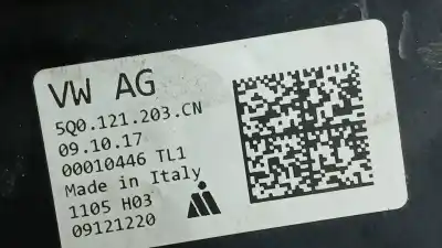 Автозапчастина б/у електро вентилятор для seat leon (5f1) 1.4 tsi посилання на oem iam 5q0121203cn  