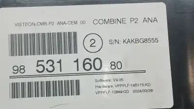 Second-hand car spare part dashboard for peugeot 208 ii (ub_, up_, uw_, uj_) 1.2 puretech 100 oem iam references 9853116080  