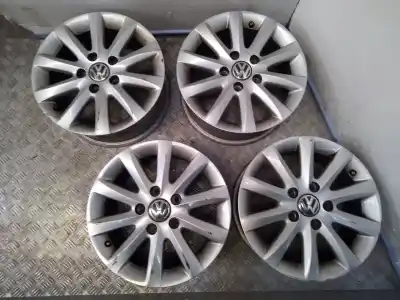 Second-hand car spare part Rims Set for VOLKSWAGEN POLO Sport OEM IAM references 6.5X15 5 TORN ET50  