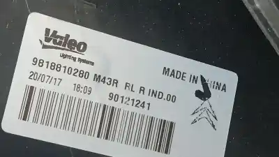 Second-hand car spare part right tailgate light for citroen c-elysee (dd_) 1.6 bluehdi 100 oem iam references 9818810280 90121241 