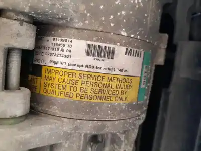 İkinci el araba yedek parçası klima kompresörü için mini mini (r50, r53) cooper oem iam referansları 64521171310  